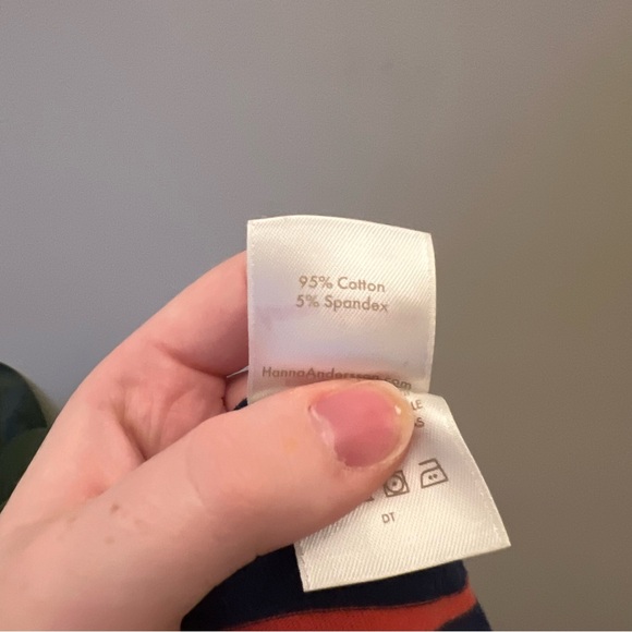 Hanna Anderson Dress Girls 8 Stripped - Picture 6 of 7